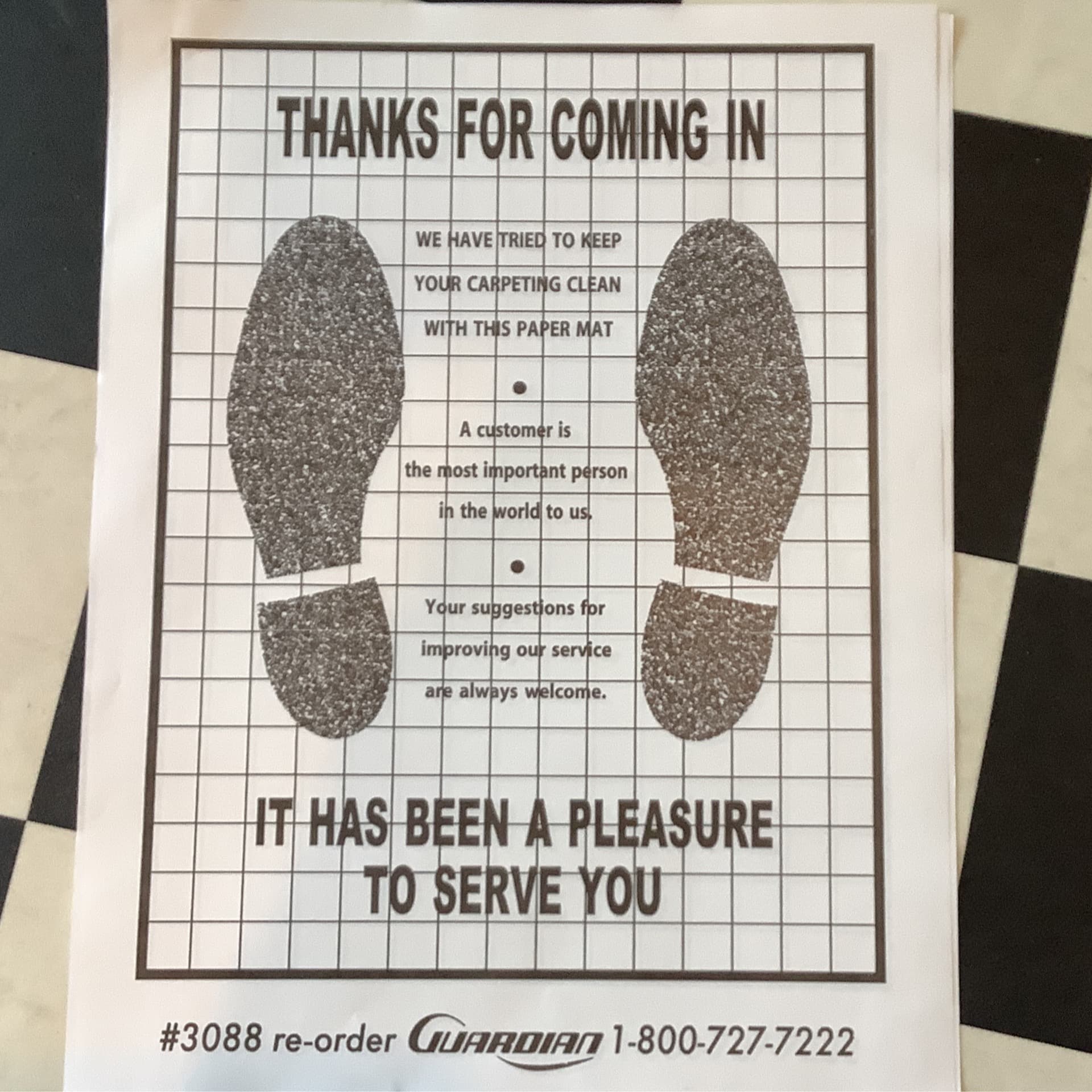 Floor Paper Mats