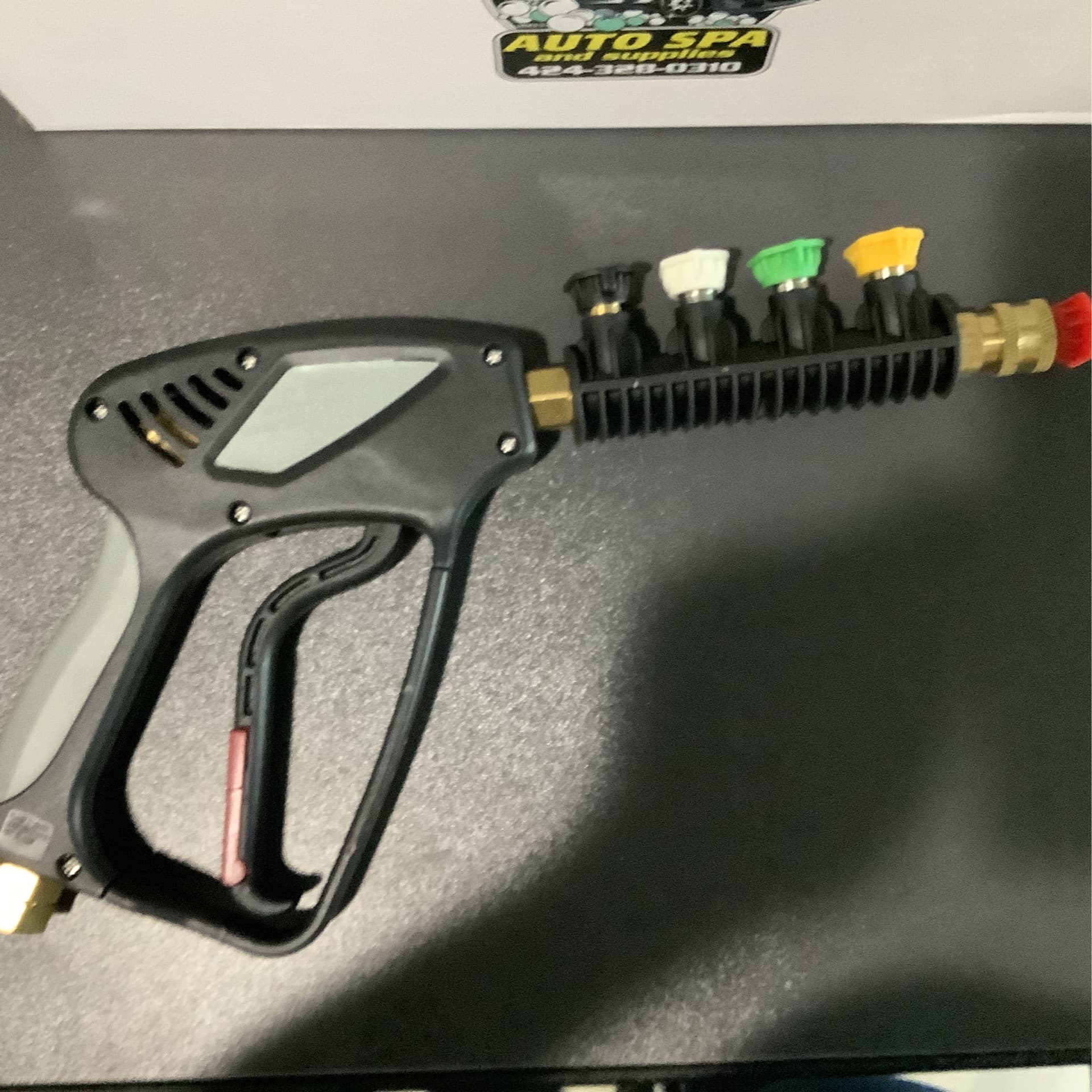 Pressure Washer Hand Gun + 4 Tips