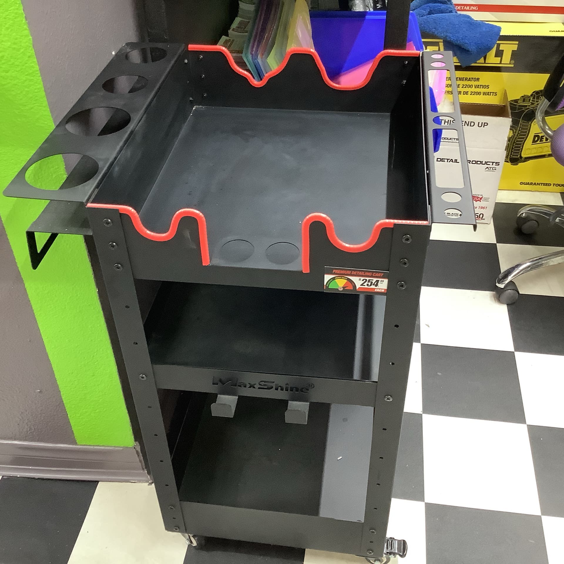 Premium Rolling Detailing Cart